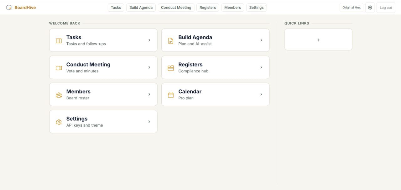 BoardHive desktop